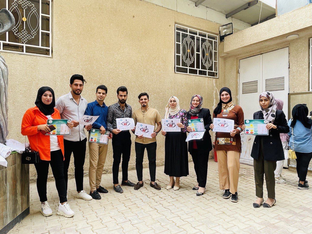 قسم تقنيات المختبرات الطبية يقيم حملة توعيه عن الاوقات المناسبه للتعرض لاشعة الشمس وعلاقتها بنقص فيتامين د