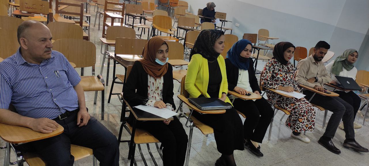 اقامة ندوة بعنوان climate change التغير المناخي وقد القتها التدريسية في قسم تقنيات الأشعة م.د صفا حسن محمد 