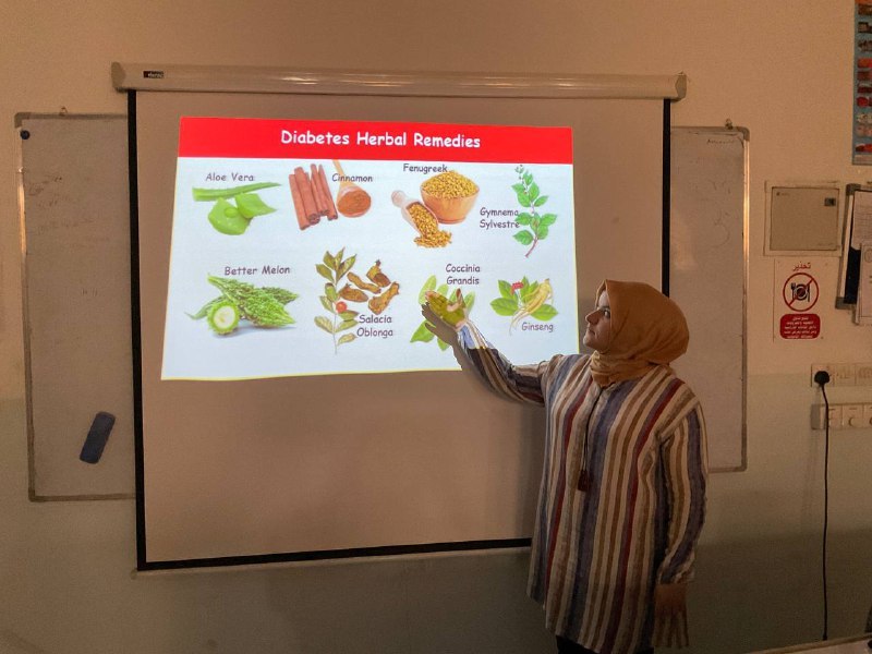 قسم تقنيات المختبرات الطبية في كلية المستقبل الجامعة يقيم ورشة توعوية بعنوان "العلاجات العشبية لمرض السكري"