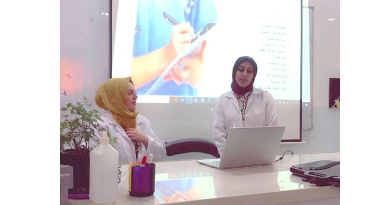 قسم تقنيات المختبرات الطبية في كلية المستقبل الجامعة يقيم ورشة تدريبية بعنوان ((كيفية العنايه بقدم مريض السكري))