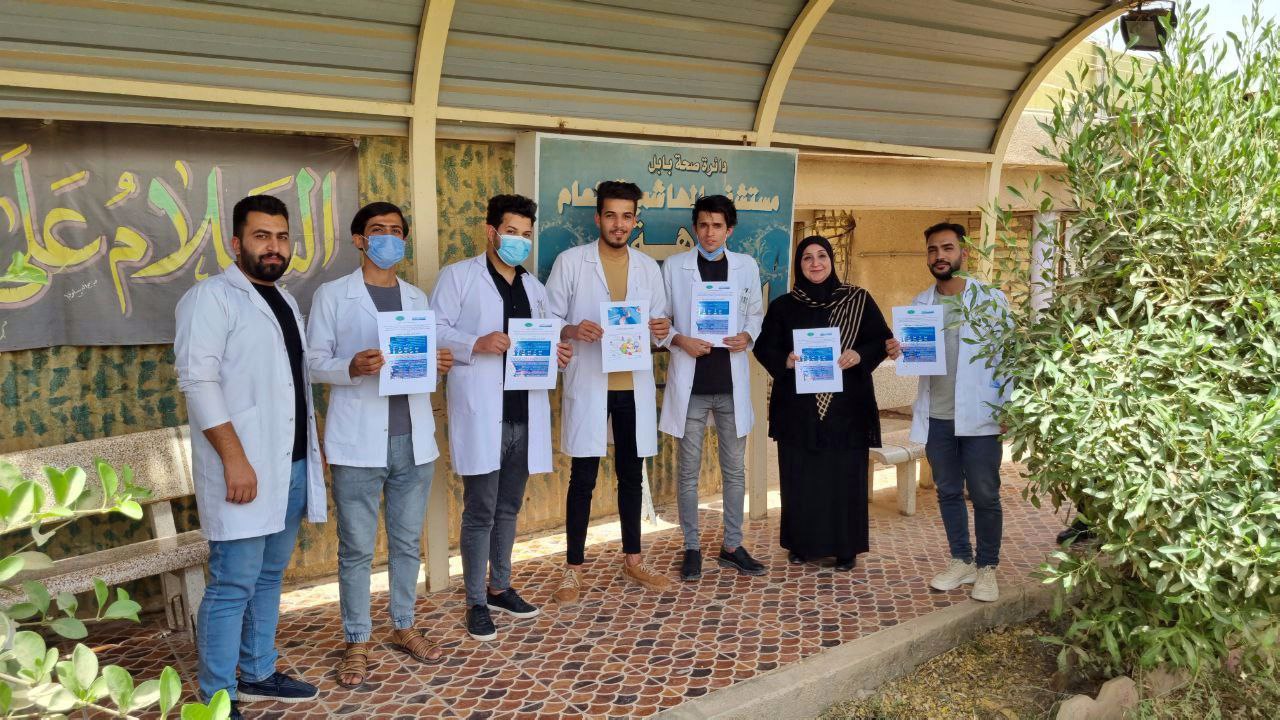 حملة توعوية للتدريسية م.م. وفاء حفظي حول تأثير السكري على الأوعية الدموية والأعصاب والقدمين.