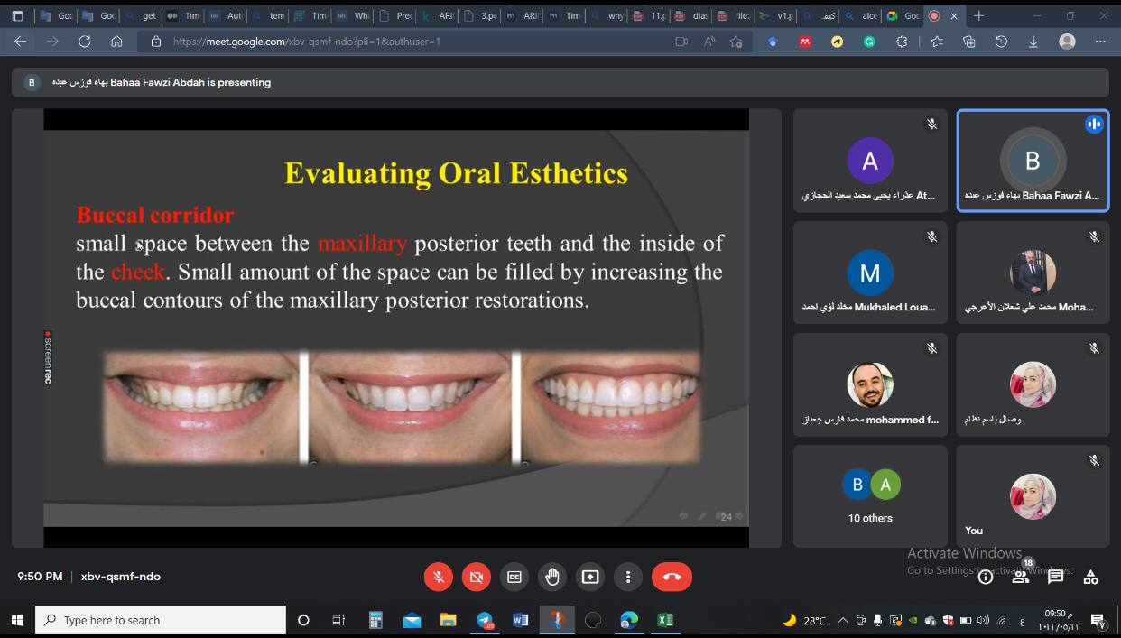 The Department of Dentistry holds an electronic scientific symposium on smile standards