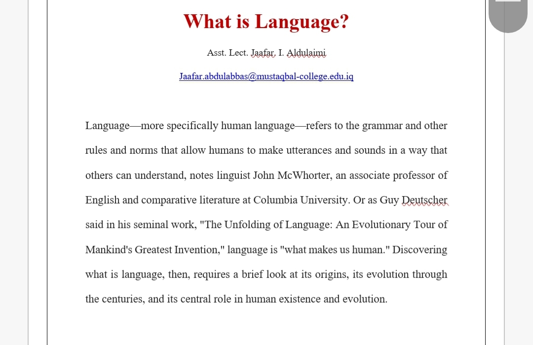 What is Language