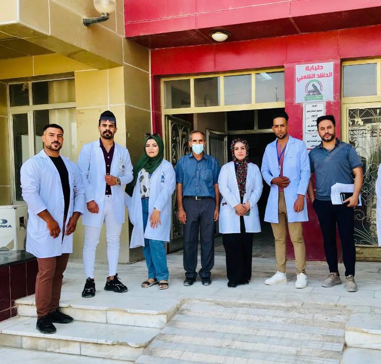 جانب من متابعة التدريب الصيفي للمرحلة الثالثة لقسم الفيزياء الطبية