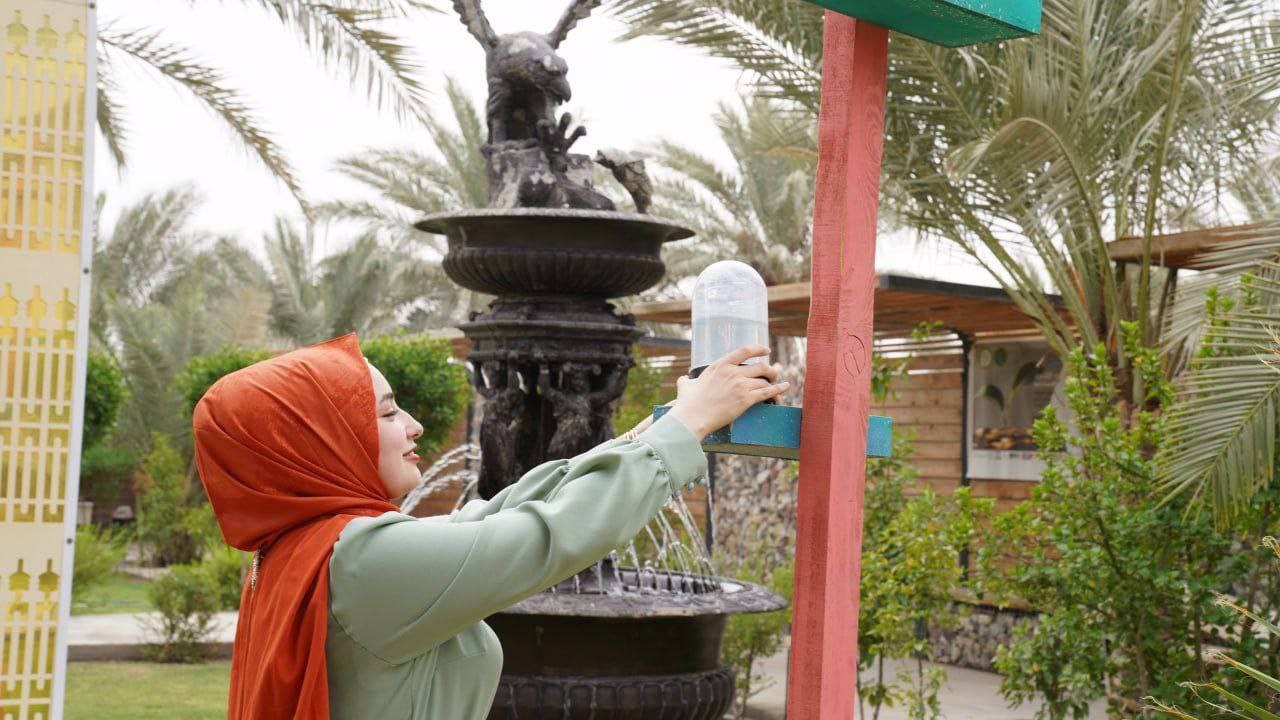 نشاط مشترك بين قسمي  الاجهزه الطبيه وهندسه الحاسبات بعنوان ( تغذية الطيور )