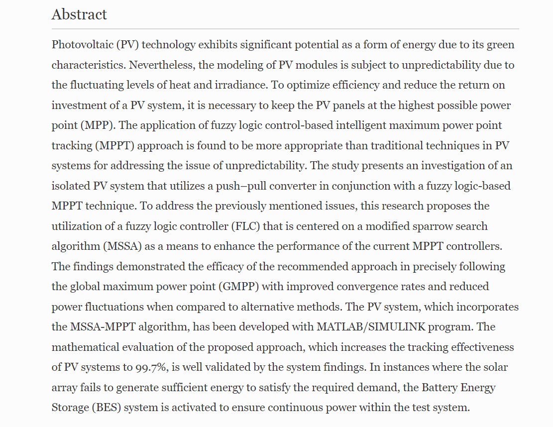 A scientific research by Dr. Muamer Nafie Mohammad has been published