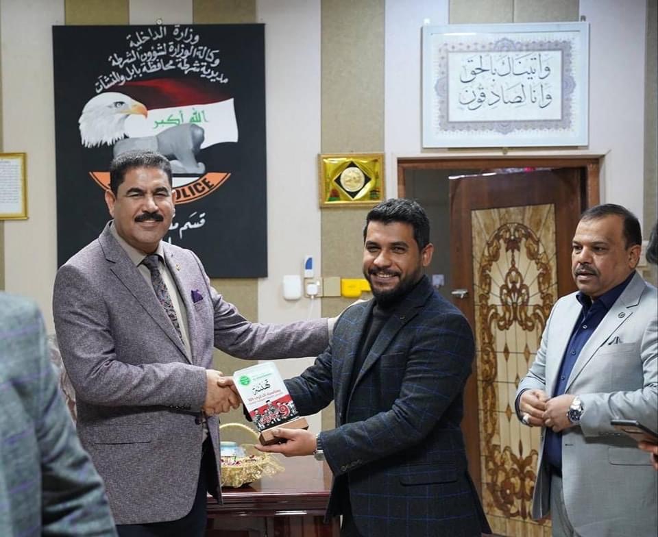 زيارة وفد طلابي من قسم القانون الى قيادة شرطة محافظة بابل وعددا من مراكز الشرطة بمناسبة عيد الشرطة