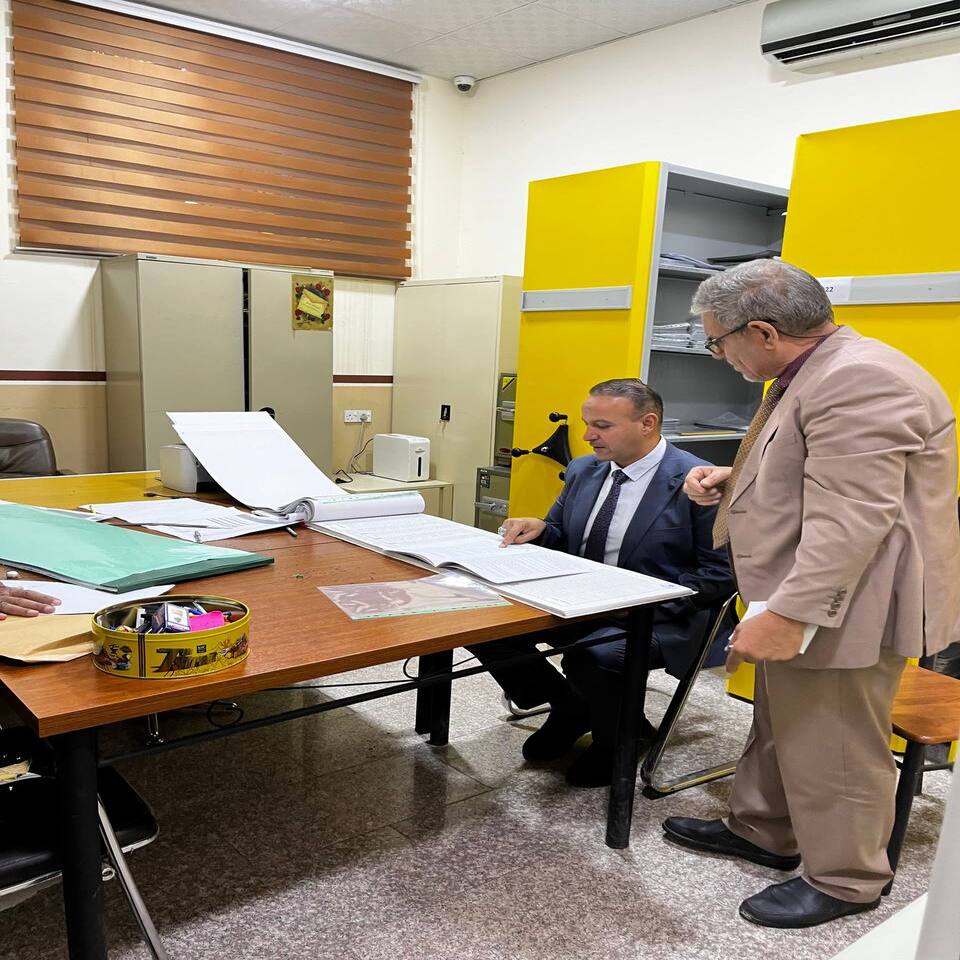 عميد كلية الهندسة والتقنيات الهندسيه يزور قسم هندسةتقنيات البناء و الانشاءات