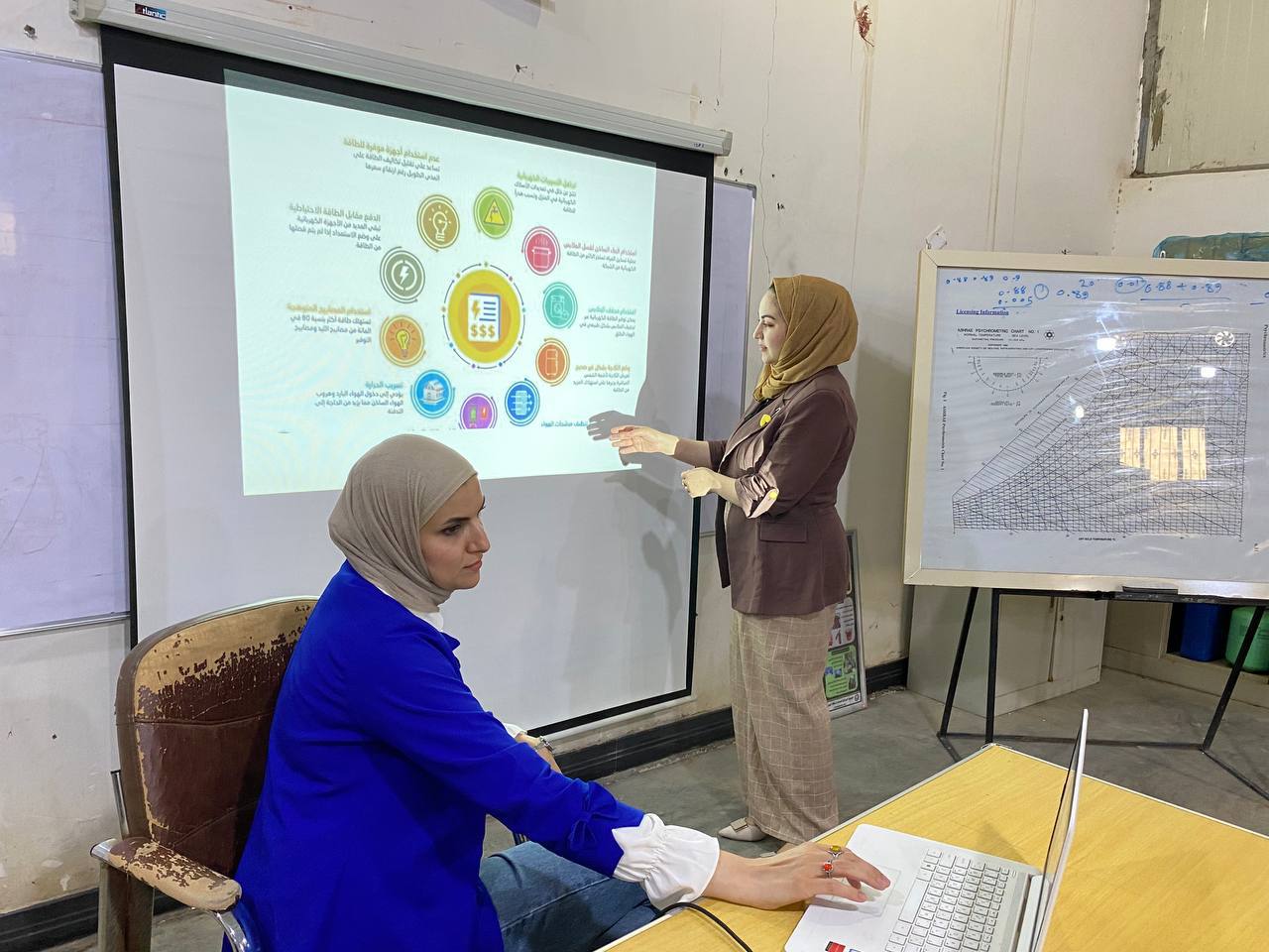 الكادر المختبري لقسم تقنيات التكييف والتبريد يقدم ورشة علمية 