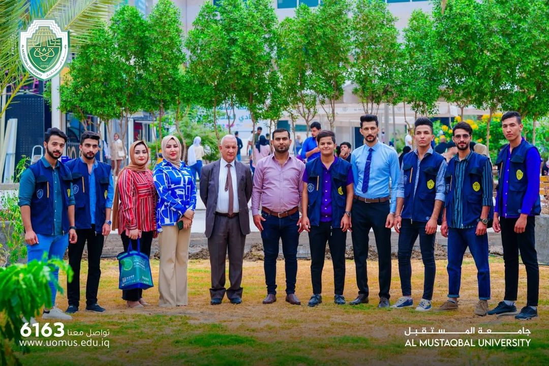 قسم تقنيات الاشعة ينظم حملة تطوعية زراعية لادامة المساحات الخضراء