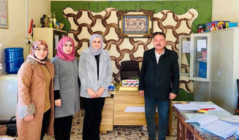 زياره كليه المستقبل الجامعة قسم هندسه تقنيات البناء و الانشاءات الى مدرسه الامام الباقر الابتدائية.