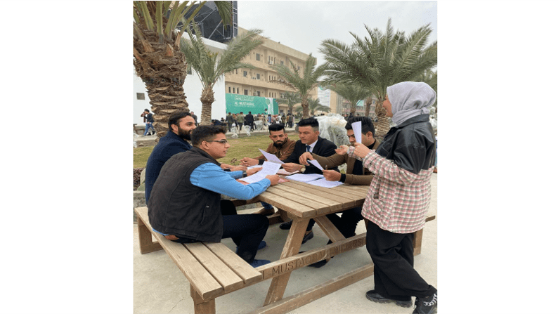 قسم طب الاسنان يقيم حملة توعية عن العنايه بالاسنان وكيفيه الحفاظ عليها 