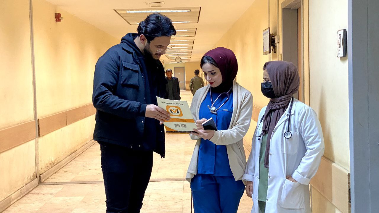 حملة توعوية عن جهاز الرنين المغناطيسي في مستشفى الامام الصادق(ع) 