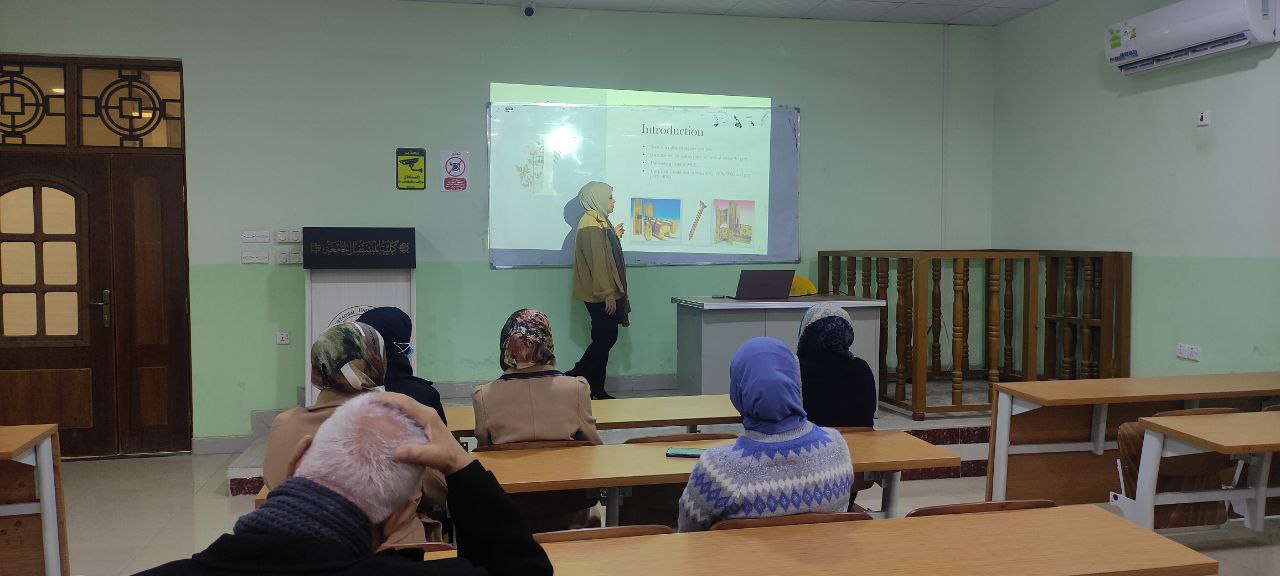 ندوة علمية بعنوان Brass alloys)  للتدريسية م.د. صفا حسن محمد 