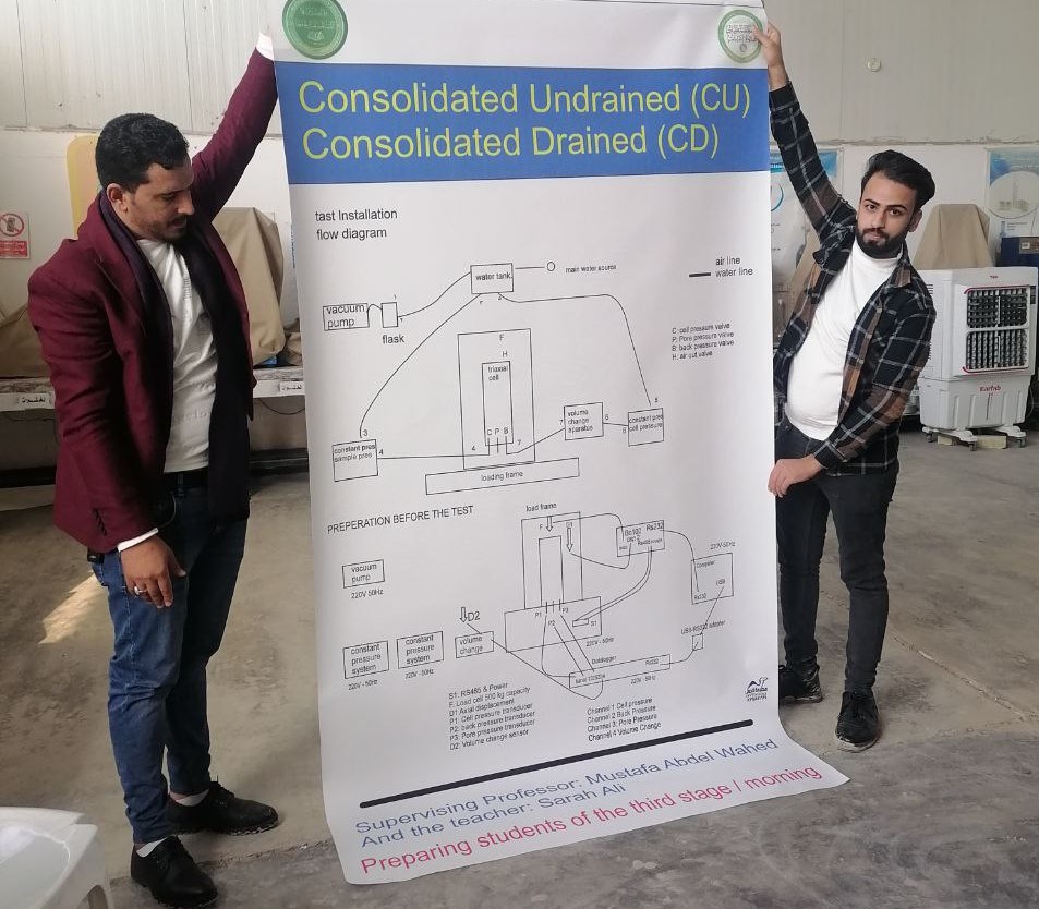  حملة "عمل بوسترات عن اجهزة مختبر ميكانيك التربة"
