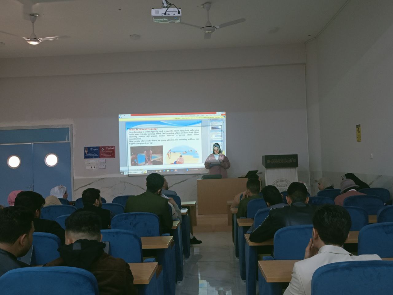 ورشة علمية بعنوان الاسعافات الاولية