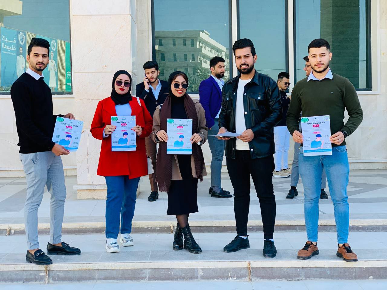 حملة توعية ناجحة: طلبة الأجهزة الطبية ينشرون الوعي الصحي حول متحور كورونا