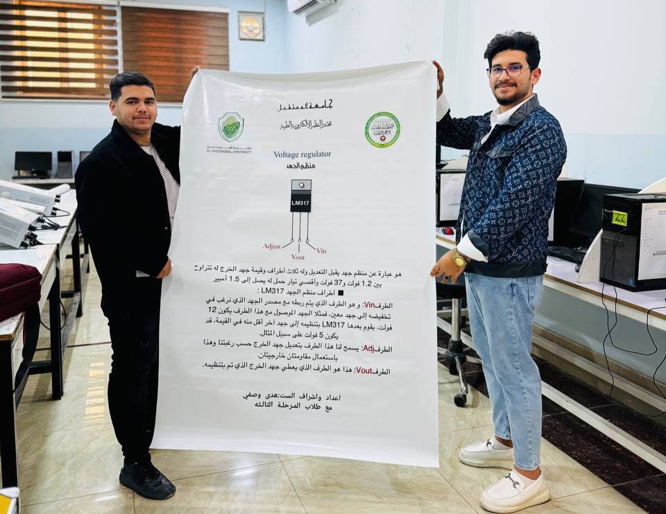 - تحقيق هدف التنمية المستدامة اقام مجموعة من طلبة الاجهزة الطبية بتصميم بوسترات