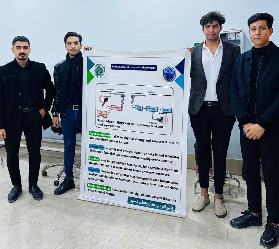 - تحقيق هدف التنمية المستدامة اقام طلبة تقنيات الأجهزه الطبية بتصميم بوستر 