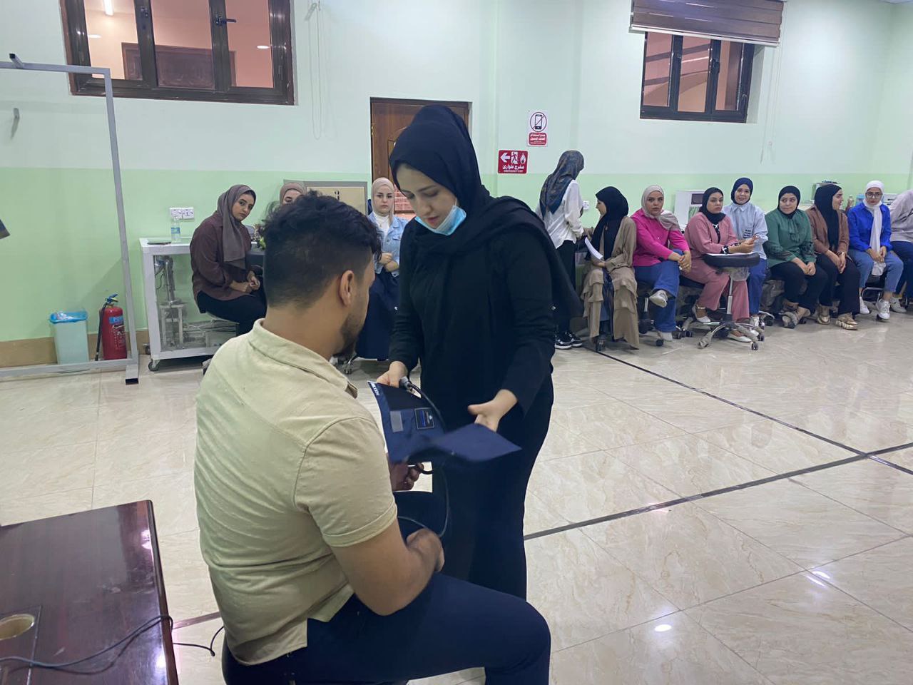 ورشة بعنوان " قياس ضغط الدم"