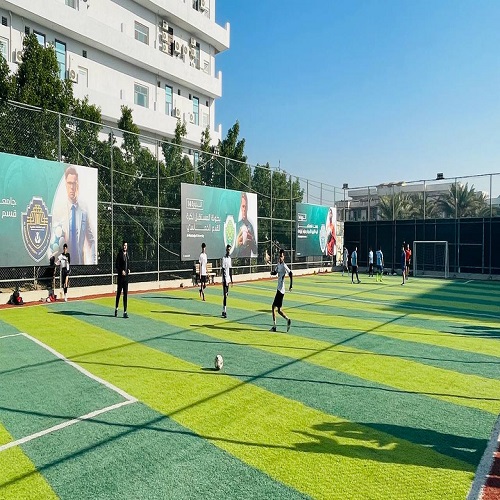The Department of Anesthesia Technologies at the College of Health and Medical Technologies holds a friendly football game between second-year students