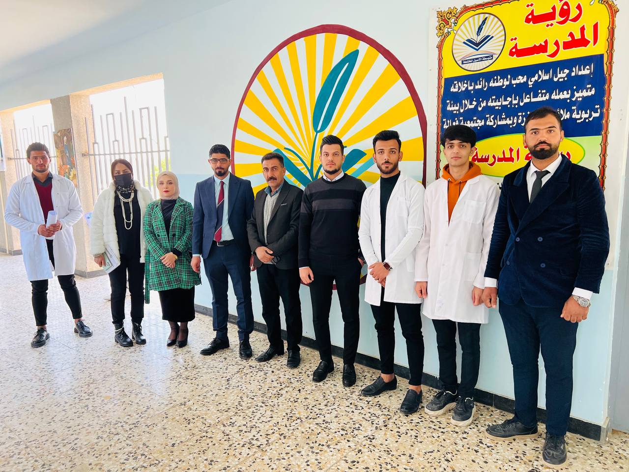 حمله توعيه عن حول النظافة الشخصية  في مدرسة الاصيل المتوسطة 