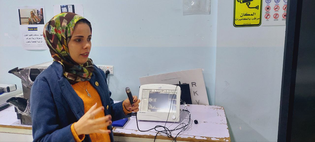 ورشة علمية بعنوان (الفحص بجهاز سونار العين   (ultra sound ))