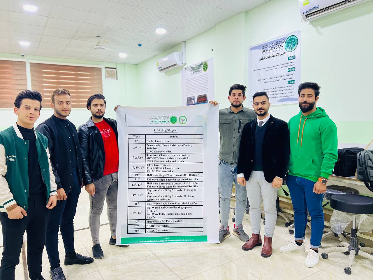 بوستر المنهج العلمي لمختبر الكترونيك القدره