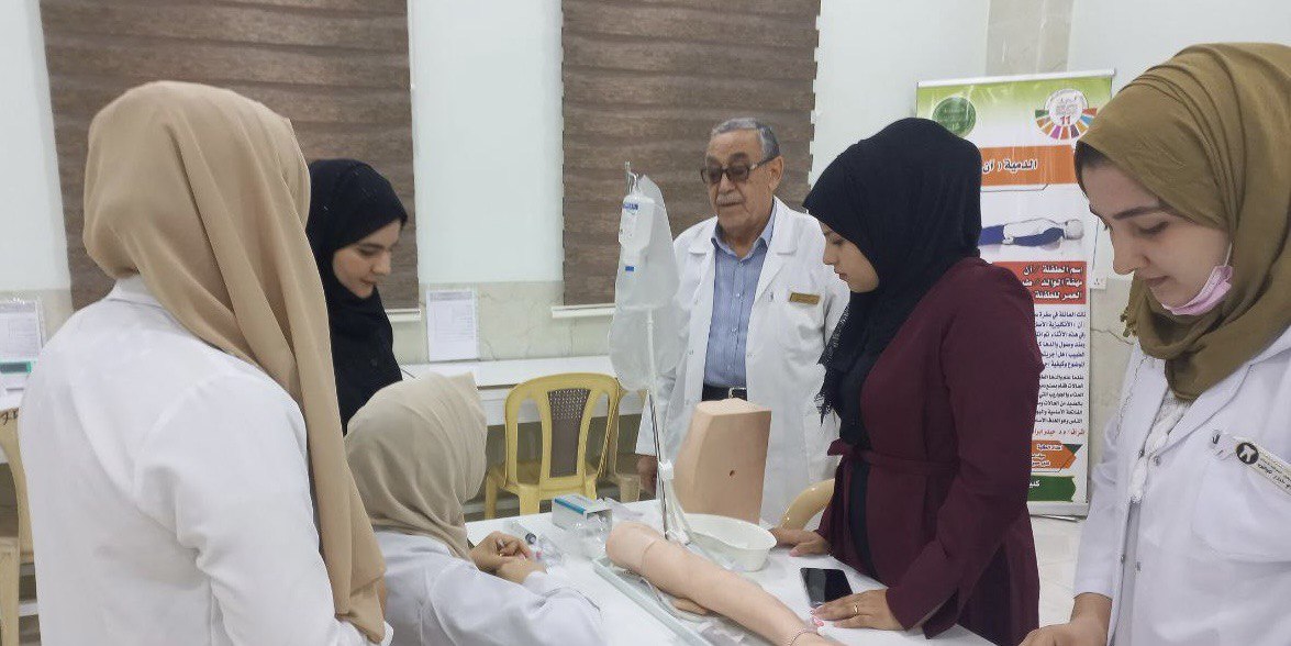 تركيب الكانيولا وخياطه الجروح 