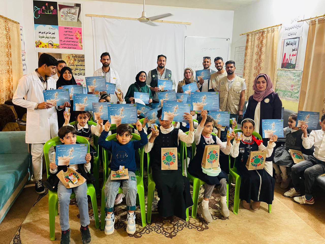 حملة توعوية حول فائدة الحليب للأطفال