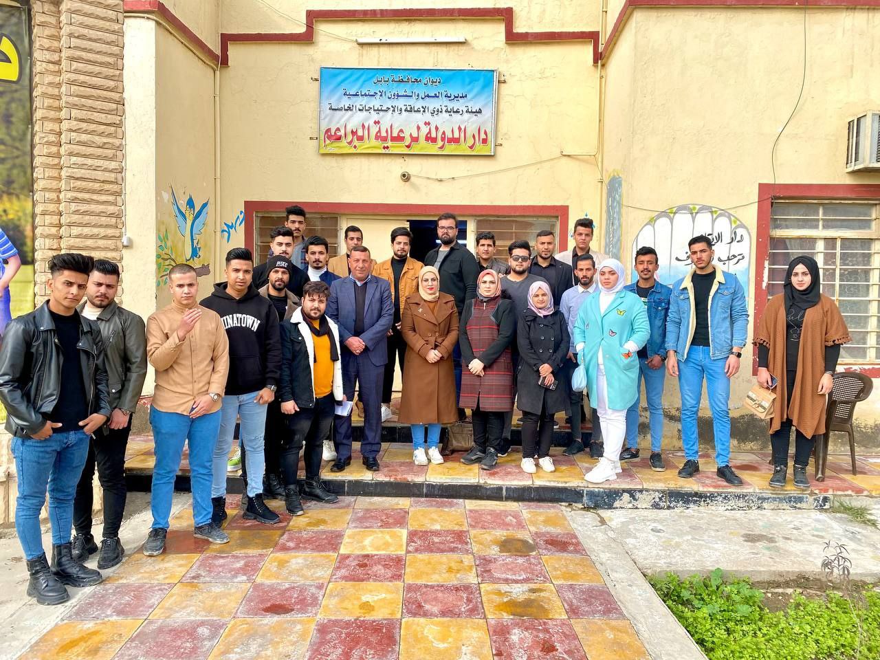 تنظيم حمله تطوعيه لدار الايتام في بابل من قبل طلبه قسم هندسه تقنيات الاجهزه الطبيه