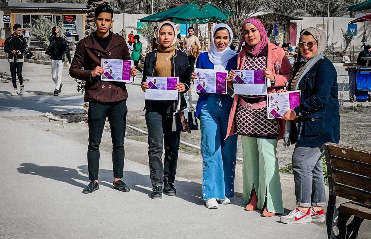 أقامة حملة توعوية بعنوان ( تمكين النساء من تولي المناصب القيادية )