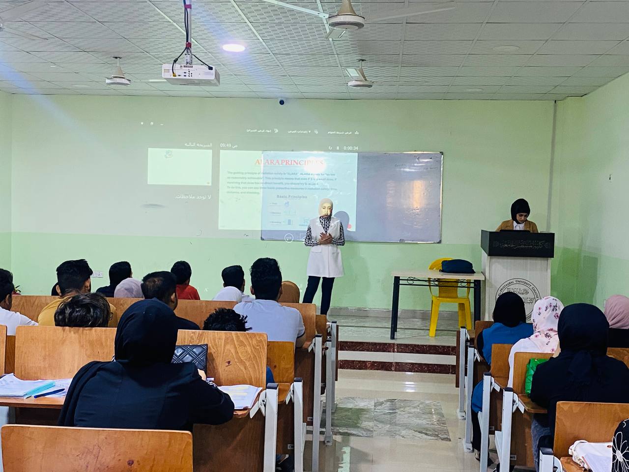 ورشة بعنوان (alara principal) للتدريسية م.م تبارك فلاح ناجي
