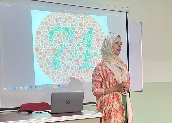 A scientific workshop entitled (The importance of examining color blindness for holders of a driving license and the extent of the seriousness of the disease in investigating traffic accidents)