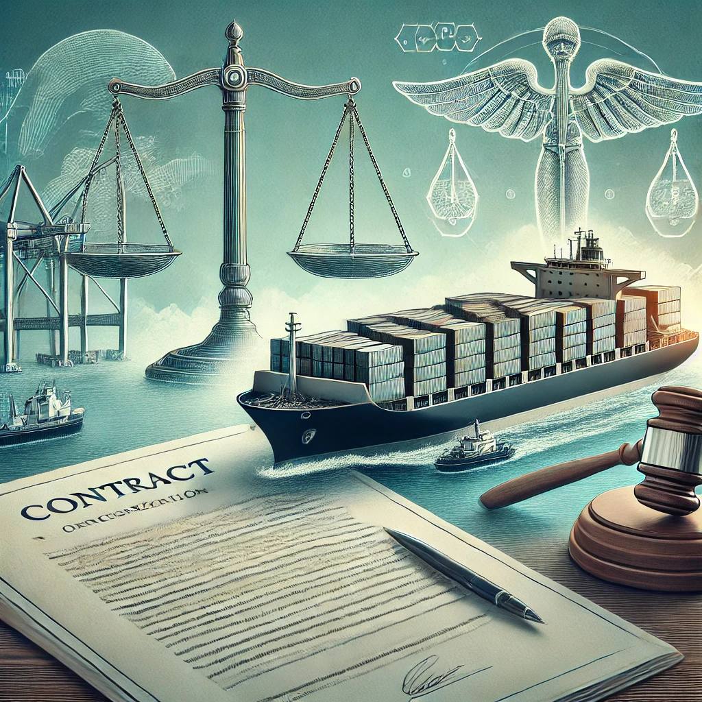 مقالة علمية للتدريسية م.م فاطمة مكي شعالان حول التنظيم القانوني لعقود النقل البحري