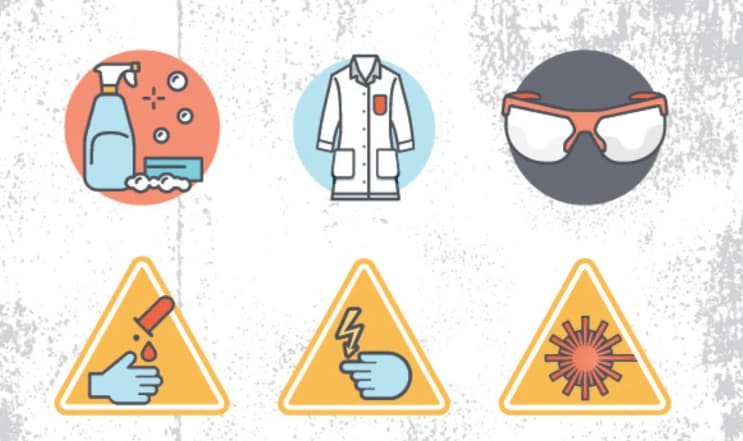 مقاله علمية للمعيدة ( ضحى عبد الامير محمد ) بعنوان " السلامة المختبرية  "