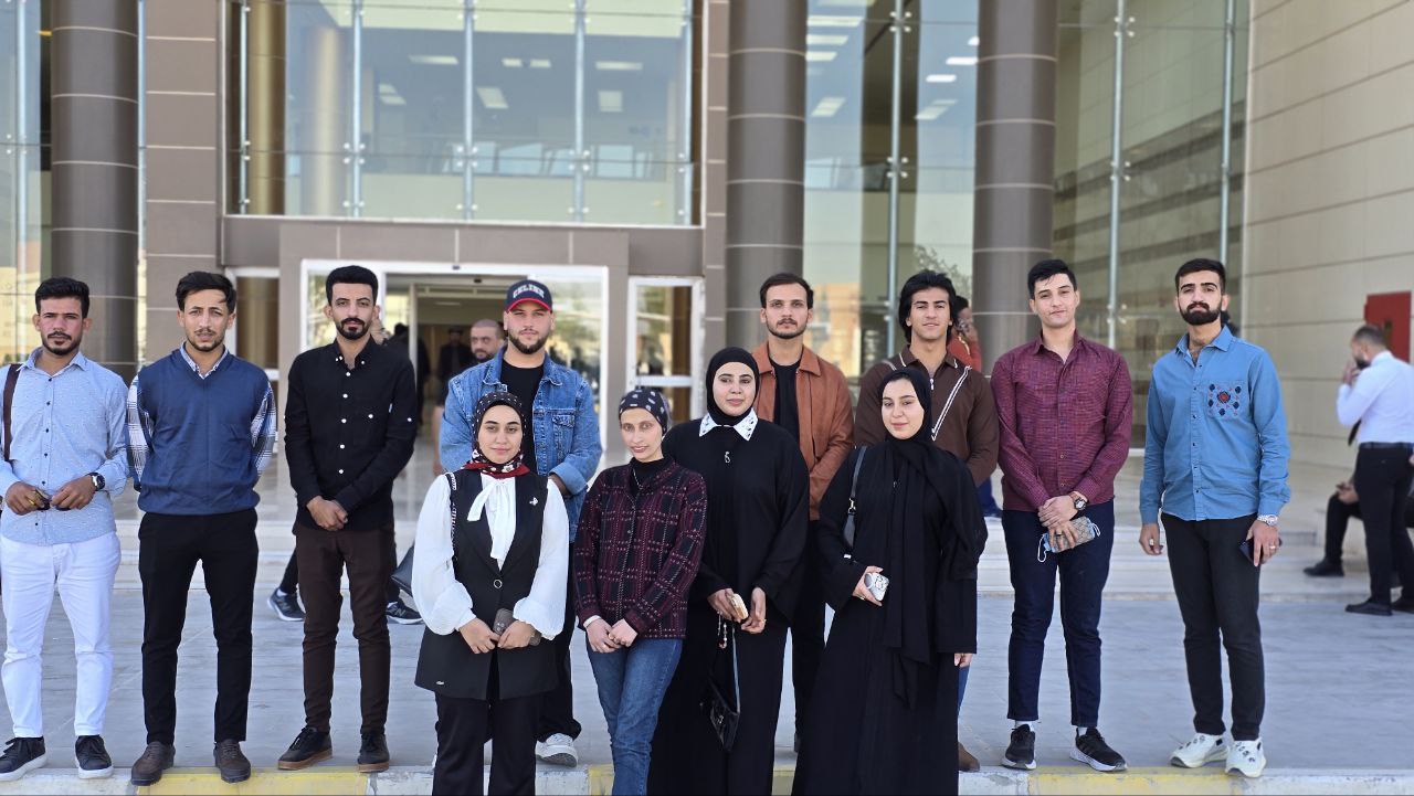 “Students of the Department of Biomedical Engineering visit the Children’s Cancer Hospital.”