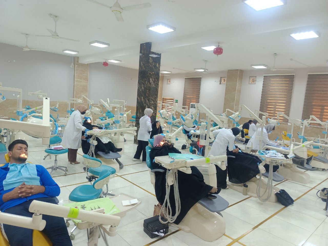 Continuing to receive patients at the College of Dentistry clinics.