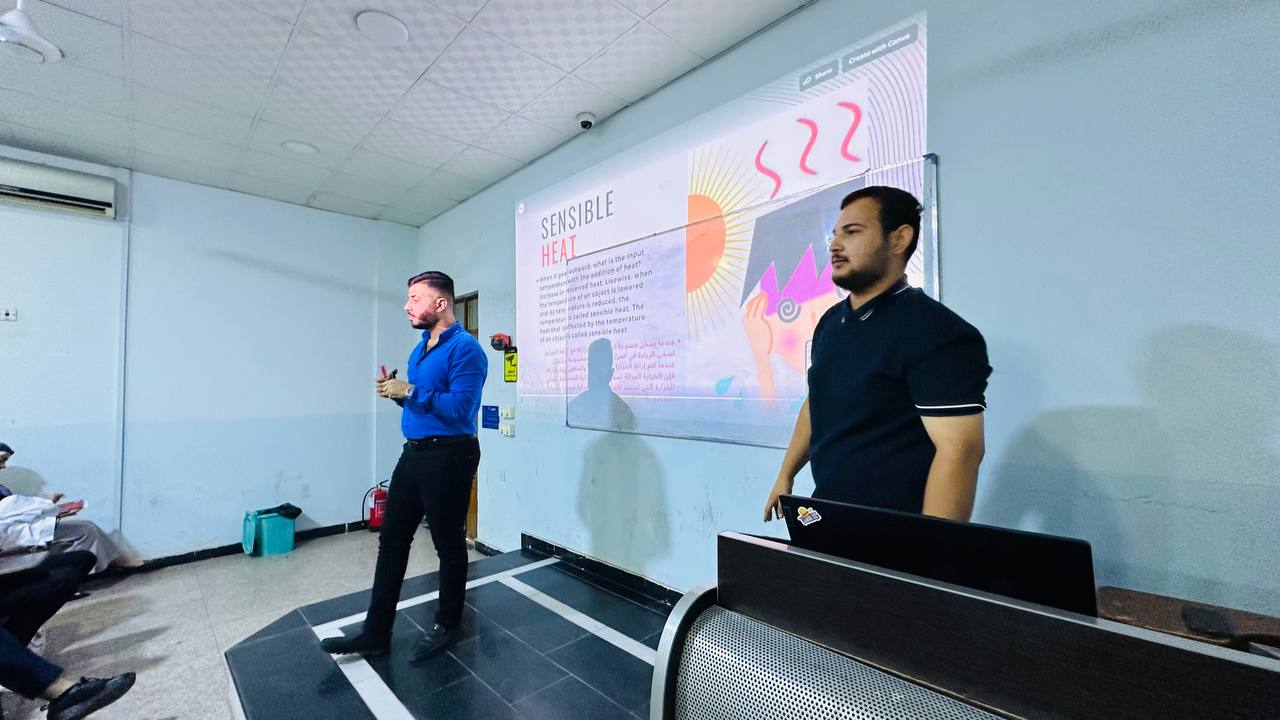 ورشة علمية الى طلبة المرحلة الثانية الصباحي في يوم الاربعاء 6/11/2024