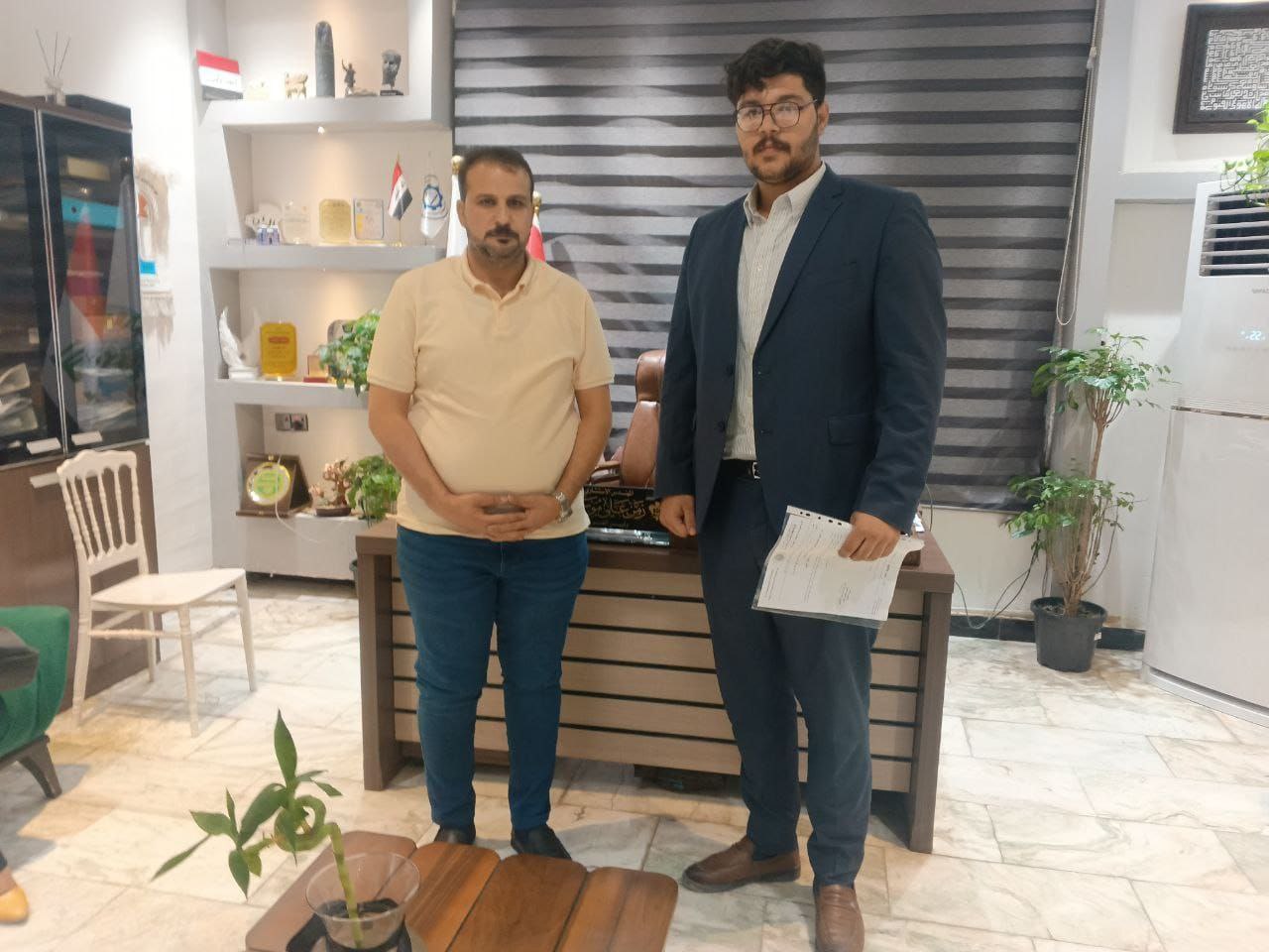 "زيارة رسمية لبحث سبل التعاون العلمي بين فريق SET للأجهزة الطبية  ونقابة المهندسين في بابل"