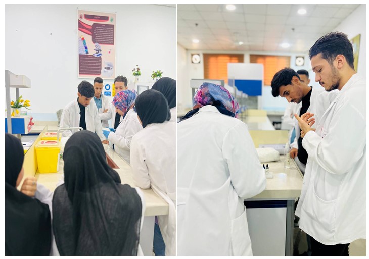 قسم تقنيات قسم تقنيات المختبرات الطبية في كلية التقنيات الصحية والطبية بجامعة المستقبل يقيم ورشة عمل بعنوان فصائل الدم Blood group