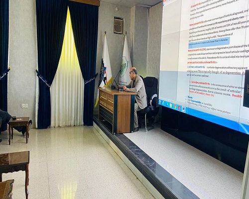 The Department of Anesthesia Techniques held a Sumner lecture on knee joint surgery