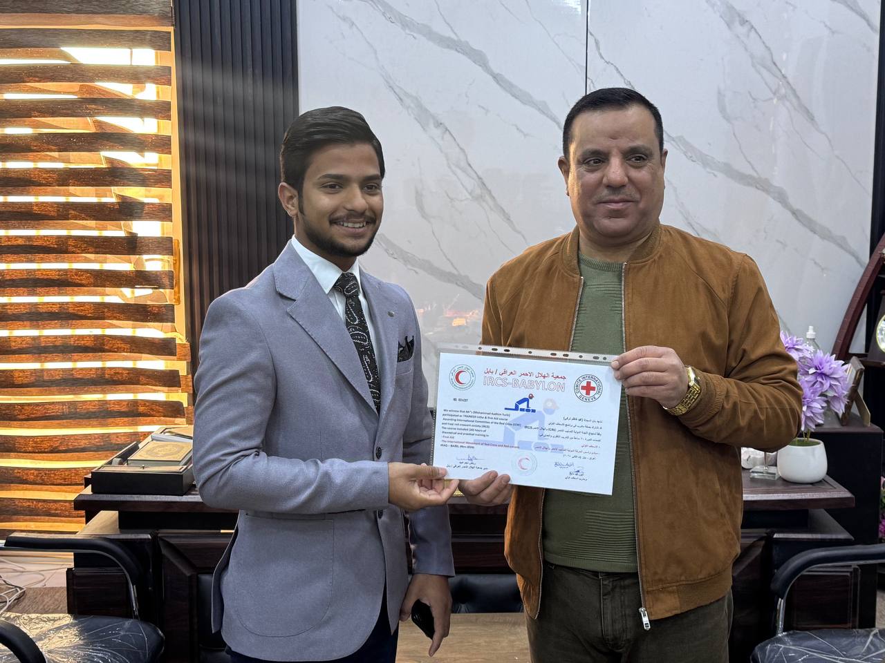 اختتام الدورة التدريبية الخاصة بالإسعافات الاولية بالتعاون مع منظمة الهلال الاحمر