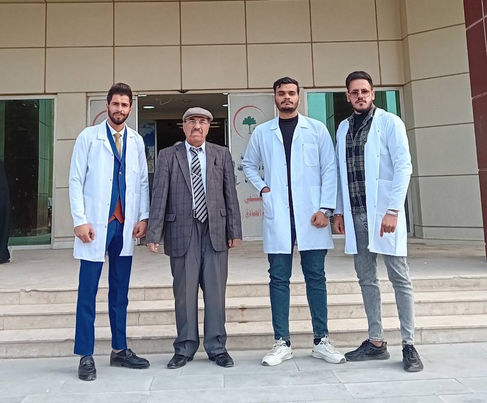 - زيارة مستشفى الامام الصادق لأجراء بحث التخرج 