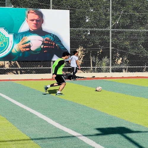 The Anesthesia Department held a friendly football match
