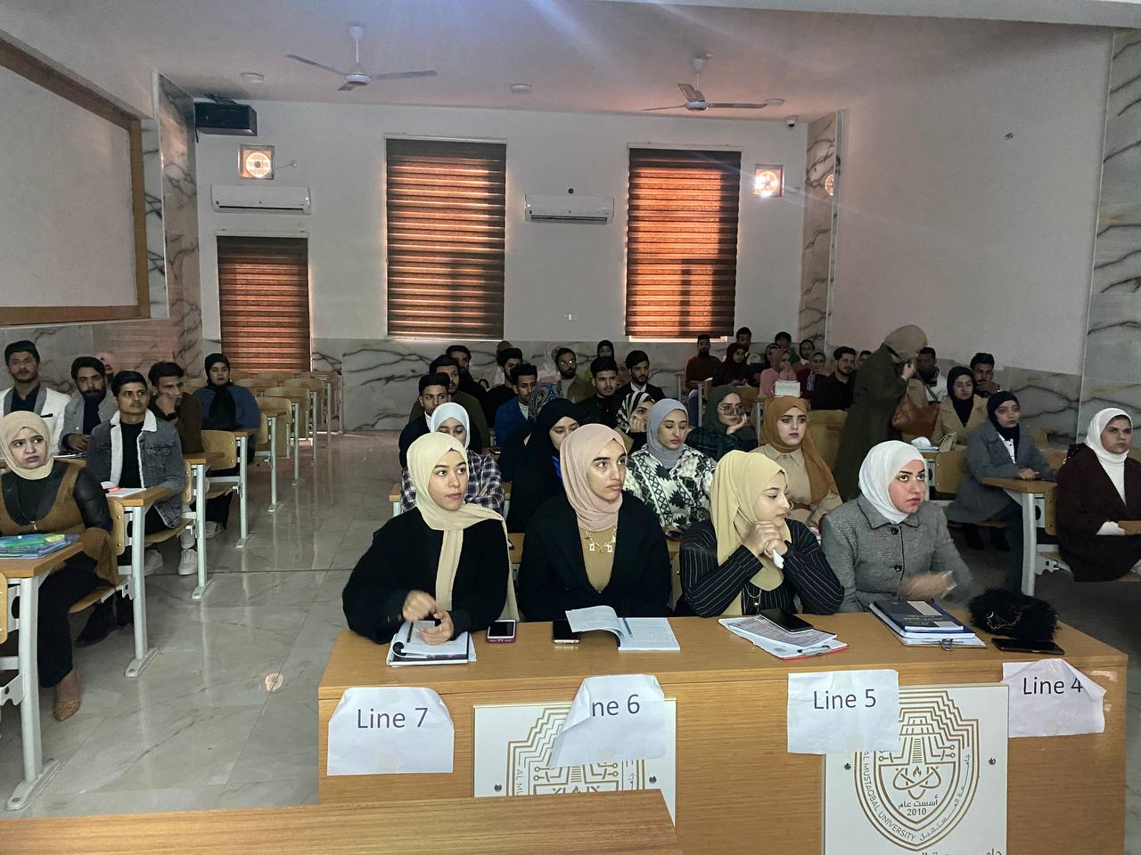 ورشة علمية للمعيدة ايلاف علي بعنوان الدهون الثلاثية وكيقية قياسها 