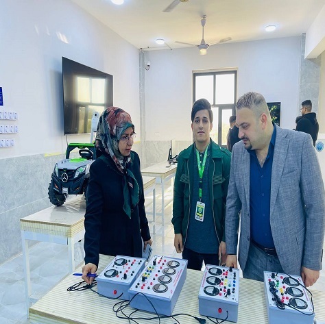 حضور لجنة الاستقبال والتحضيرات - الاسناد لمؤتمر المستقبل للاستدامه في قاعة تطبيقات الذكاء الاصطناعي.