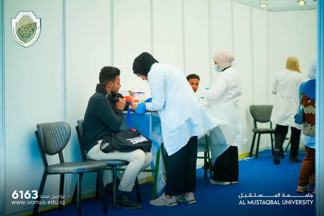  "ضمن إطار فعاليات أسبوع التنمية المستدامة، تم افتتاح خيمة التحليلات المرضية في جامعة المستقبل. والتي تستمر للفترة من ١٧ إلى ٢٢ شباط، حيث تقدم الخيمة فحوصات مختبرية شاملة للطلبة والزوار والضيوف الخارجيين.