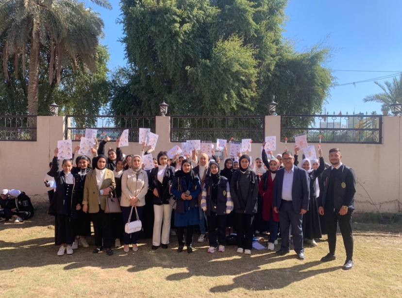 قسم تقنيات المختبرات الطبية في كلية التقنيات الصحية والطبية بجامعة المستقبل يقيم حملة توزيع القرطاسية 