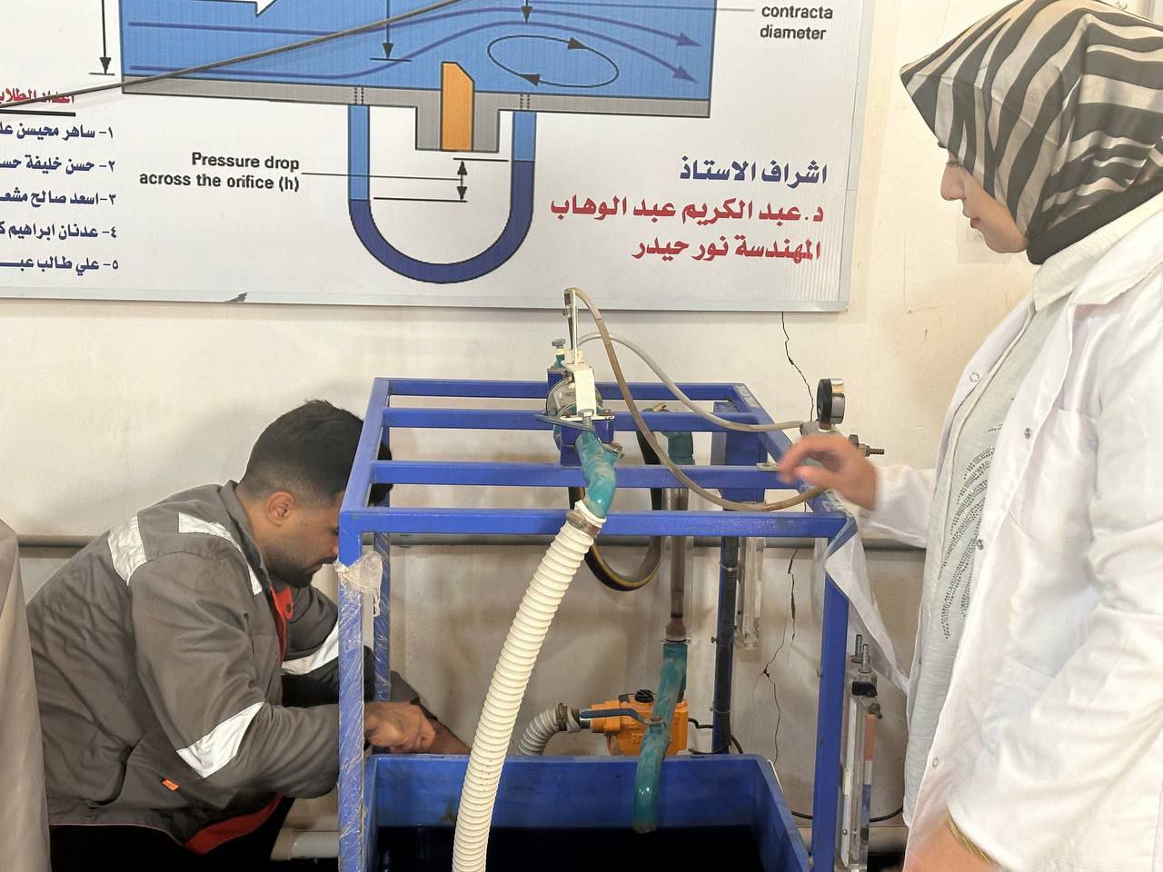 صيانة جهاز (pitot tube) المستخدم لقياس سرعة سريان الموائع